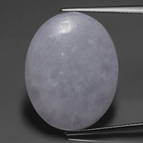 20.64 ct Blue Jadeite Gemstone, Jadeite Gem in Oval Cabochon Shape for Sale.