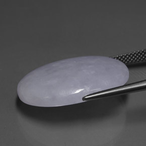Jadeite Gemstone in 23.1 x 18.3 mm Size for Sale, Jadeite Stone in Lavender Color