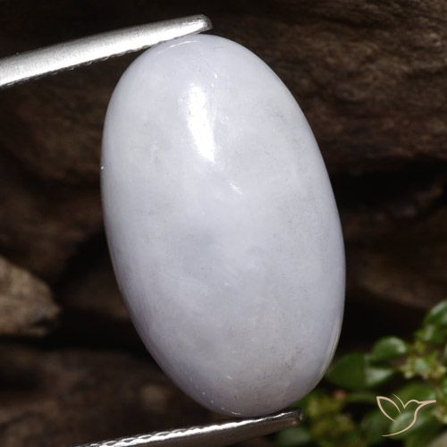 14.38 ct Gray Jadeite, 19.2 x 11.5 mm Oval Cut From Myanmar, Photo A