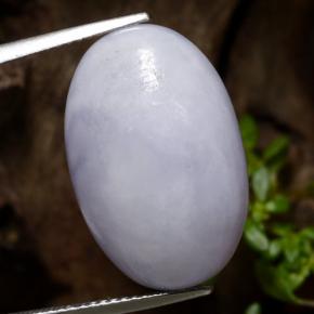 Light Iris Jadeite Gem - 21.3ct Oval Cabochon (ID: 384474)