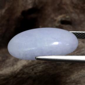 Jadeite Gemstone in 19.3 x 11 mm Size for Sale, Jadeite Stone in Light Violet Color