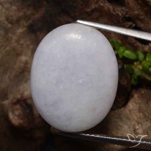 13.14ct Natural Gray Jadeite, Oval, Translucent