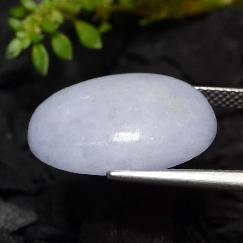 Jadeite Gemstone in 19.6 x 14.4 mm Size for Sale, Jadeite Stone in Light Violet Color