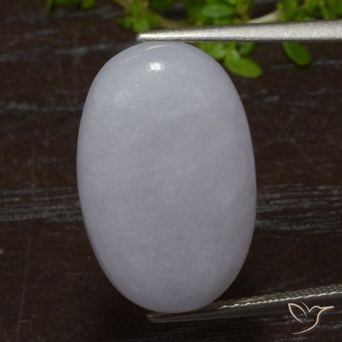 14.16ct Natural Gray Jadeite, Oval, Translucent