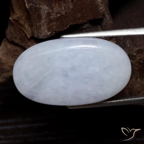 19.54 ct Gray Jadeite, 25.8 x 14.8 mm Oval Cut From Myanmar, Photo A