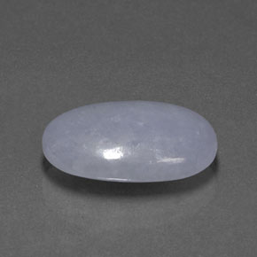 17.68 ct Blue Jadeite Stone, Natural Jadeite in Oval Cabochon Shape for Sale