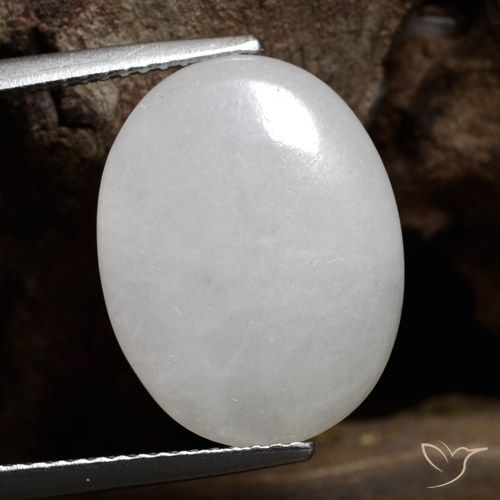 7.41ct Natural Medium Grey Jadeite, Oval, Translucent