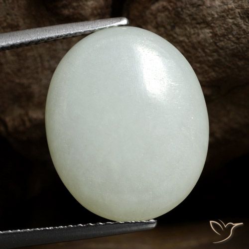 9.66 ct Green Jadeite, 17.7 x 14.6 mm Oval Cut From Myanmar, Photo A