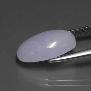 Jadeite Gemstone in 16.3 x 10.3 mm Size for Sale, Jadeite Stone in Lavender Color