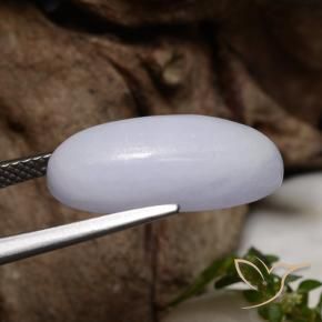 Jadeite Gemstone in 19 x 8.9 mm Size for Sale, Jadeite Stone in Gray Color