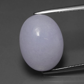 11.64 ct Blue Jadeite Gemstone, Jadeite Gem in Oval Cabochon Shape for Sale.