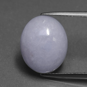 7.04 ct Blue Jadeite Gemstone, Jadeite Gem in Oval Cabochon Shape for Sale.