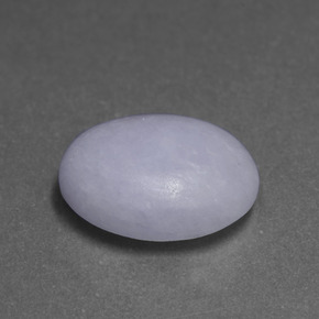 7.04 ct Blue Jadeite Stone, Natural Jadeite in Oval Cabochon Shape for Sale