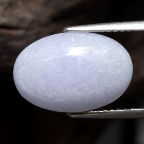 7.19 ct Violet Jadeite Stone, Natural Jadeite in Oval Cabochon Shape for Sale