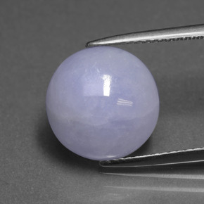 7.18 ct Blue Jadeite Gemstone, Jadeite Gem in Round Cabochon Shape for Sale.