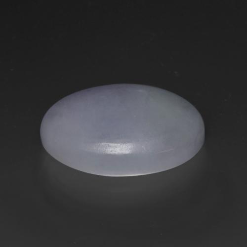 20.43 ct Violet Jadeite Stone, Natural Jadeite in Oval Cabochon Shape for Sale
