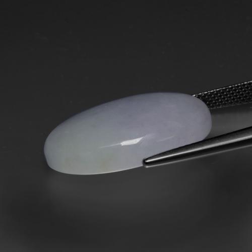 Jadeite Gemstone in 22.4 x 16.3 mm Size for Sale, Jadeite Stone in Light Violet Color