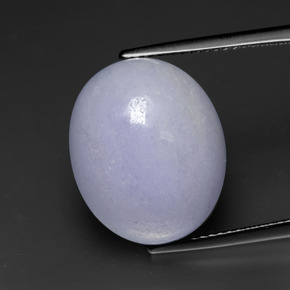 21.40 ct Blue Jadeite Gemstone, Jadeite Gem in Oval Cabochon Shape for Sale.
