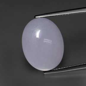 15.81 ct Blue Jadeite Gemstone, Jadeite Gem in Oval Cabochon Shape for Sale.