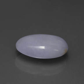 4.38 ct Blue Jadeite Stone, Natural Jadeite in Oval Cabochon Shape for Sale