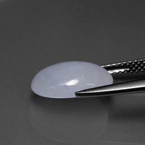 Jadeite Gemstone in 12.3 x 8.9 mm Size for Sale, Jadeite Stone in Lavender Color