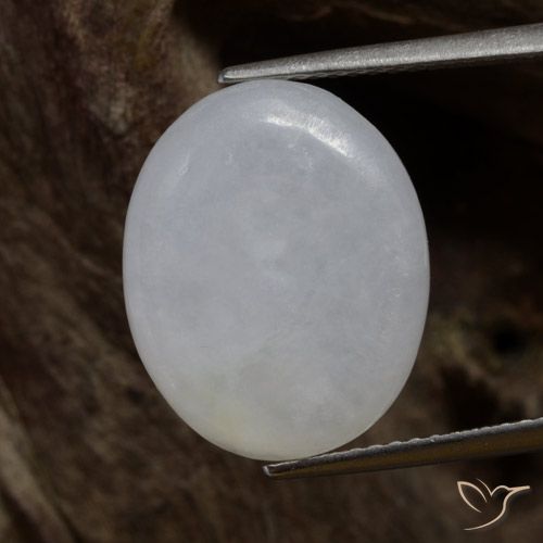 7.87 ct Gray Jadeite, 16.1 x 13 mm Oval Cut From Myanmar, Photo A