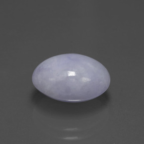 6.57 ct Blue Jadeite Stone, Natural Jadeite in Oval Cabochon Shape for Sale