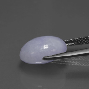 Jadeite Gemstone in 12.4 x 9.4 mm Size for Sale, Jadeite Stone in Lavender Color