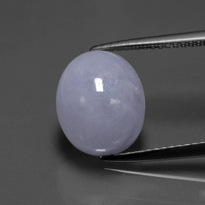 7.88 ct Blue Jadeite Gemstone, Jadeite Gem in Oval Cabochon Shape for Sale.