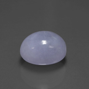 7.88 ct Blue Jadeite Stone, Natural Jadeite in Oval Cabochon Shape for Sale