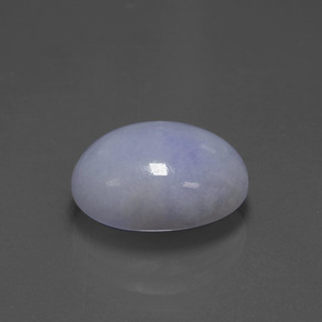 6.60 ct Blue Jadeite Stone, Natural Jadeite in Oval Cabochon Shape for Sale