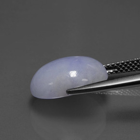 Jadeite Gemstone in 13 x 10 mm Size for Sale, Jadeite Stone in Lavender Color