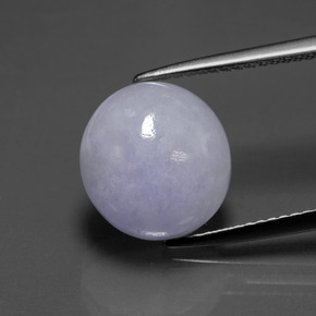 7.70 ct Blue Jadeite Gemstone, Jadeite Gem in Oval Cabochon Shape for Sale.