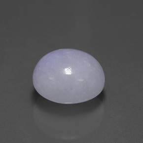 7.70 ct Blue Jadeite Stone, Natural Jadeite in Oval Cabochon Shape for Sale