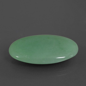 19.15 ct Green Jadeite Stone, Natural Jadeite in Oval Cabochon Shape for Sale