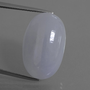 20.87 ct Blue Jadeite Gemstone, Jadeite Gem in Oval Cabochon Shape for Sale.