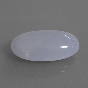 20.87 ct Blue Jadeite Stone, Natural Jadeite in Oval Cabochon Shape for Sale