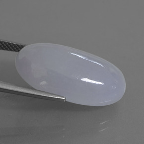 Jadeite Gemstone in 22.3 x 14 mm Size for Sale, Jadeite Stone in Lavender Color