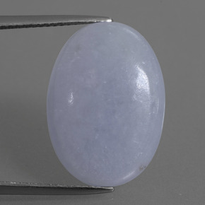 14.80 ct Blue Jadeite Gemstone, Jadeite Gem in Oval Cabochon Shape for Sale.