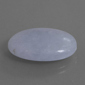 14.80 ct Blue Jadeite Stone, Natural Jadeite in Oval Cabochon Shape for Sale