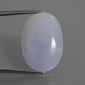Light Violet Jadeite Gem - 22.2ct Oval Cabochon (ID: 413402)