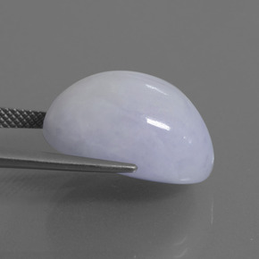 Jadeite Gemstone in 18.9 x 12.9 mm Size for Sale, Jadeite Stone in Lavender Color