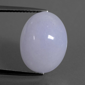11.64 ct Blue Jadeite Gemstone, Jadeite Gem in Oval Cabochon Shape for Sale.