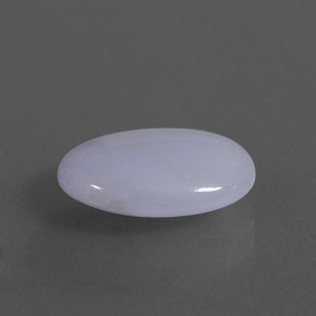 5.72 ct Blue Jadeite Stone, Natural Jadeite in Oval Cabochon Shape for Sale