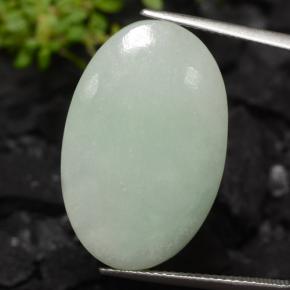Mossy Green Жадеит Камень - 21.9ct Овал Кабошон (ID: 420135)