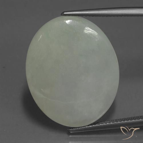 23.94 ct Green Jadeite, 25.6 x 20.7 mm Oval Cut From Myanmar, Photo A