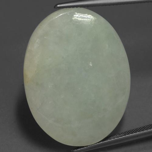 Mossy Green Жадеит Камень - 33.5ct Овал Кабошон (ID: 420166)