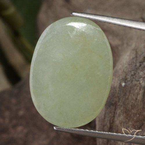 11.65ct Natural Medium Green Jadeite, Oval, Translucent