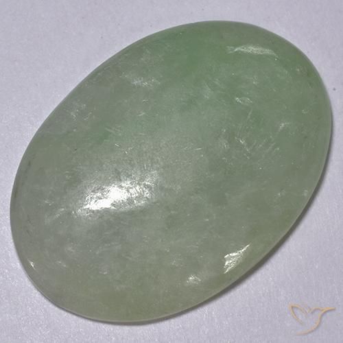 11.77 ct Green Jadeite, 22 x 15.7 mm Oval Cut From Myanmar, Photo A