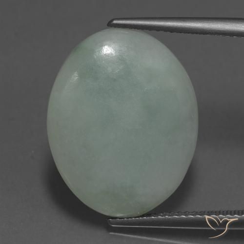 13.75 ct Green Jadeite, 20.6 x 16.4 mm Oval Cut From Myanmar, Photo A